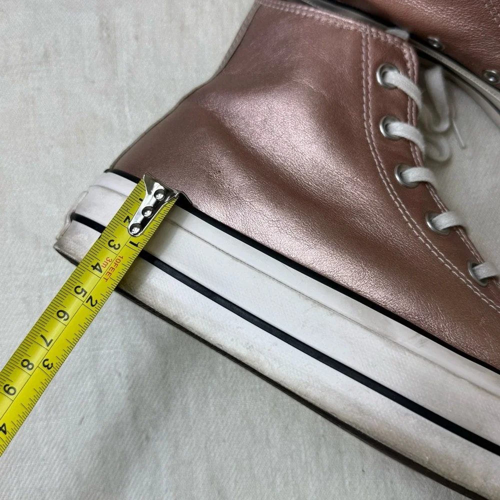 Converse Chuck Taylor High Top Sneakers Rose Metallic Womens Size 5 All Star Y2K